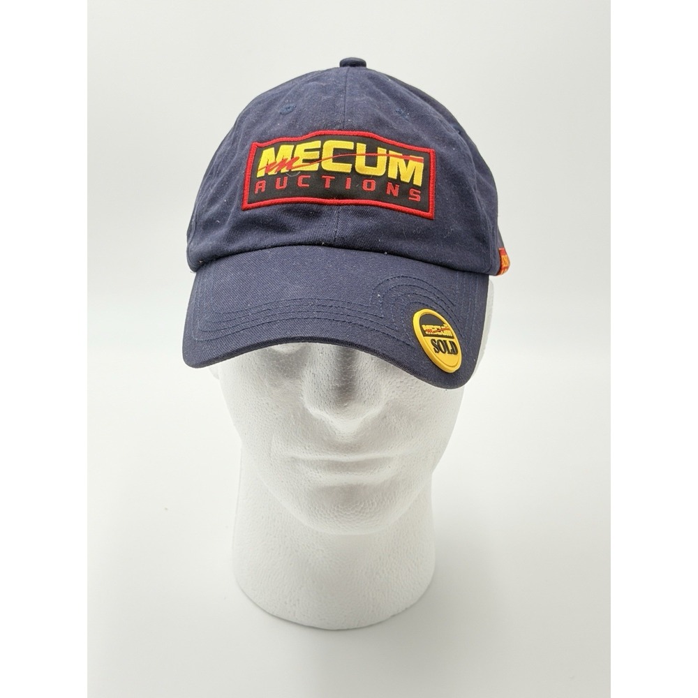 Mecum Auto Auctions SOLD Hat | Navy Blue Relaxed Fit Ball Cap Hook Loop Strap